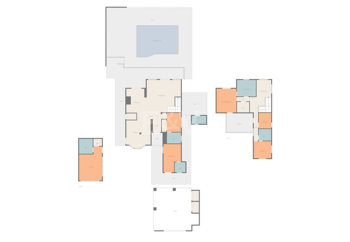 Elegant 6-Bedroom Villa with Guest House, Sea Views & Private Pool in Tranquil Río Real