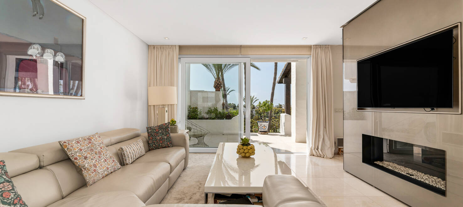 Elegant South-Facing Duplex Penthouse in Marina Puente Romano