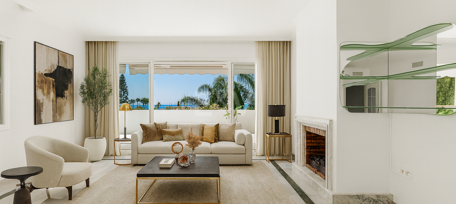 Fantastic Apartment with Sea Views in a Demanded Beachside Resort
