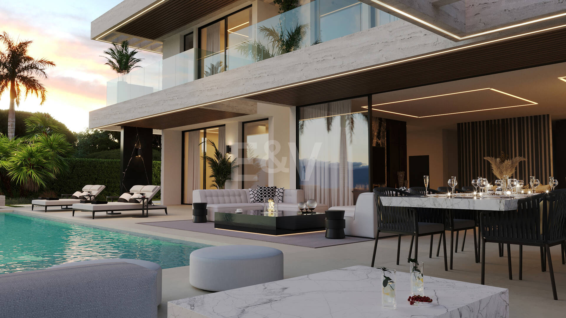 Plot z modern-Style Villa Projekt i licencja w odległości spaceru do plaży
