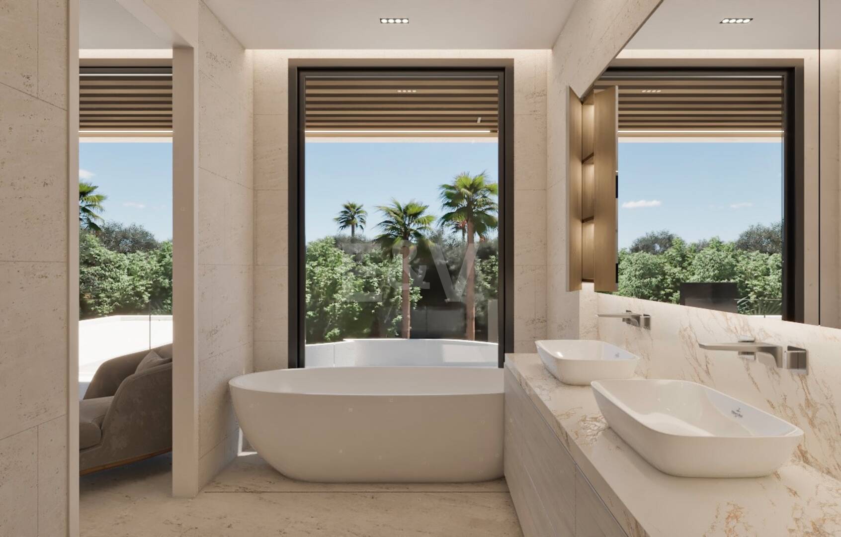 Plot z modern-Style Villa Projekt i licencja w odległości spaceru do plaży
