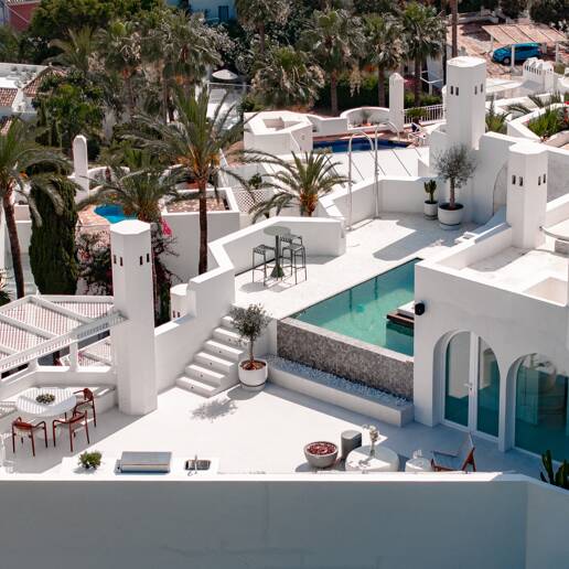 Modern Penthouse med havsutsikt och Rooftop Pool på Marbellas Golden Mile