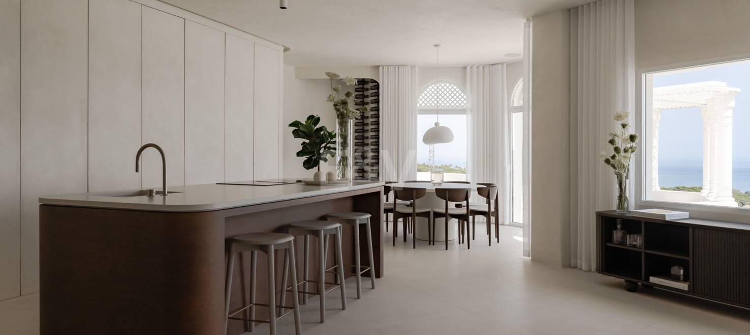 Modern Penthouse med havsutsikt och Rooftop Pool på Marbellas Golden Mile