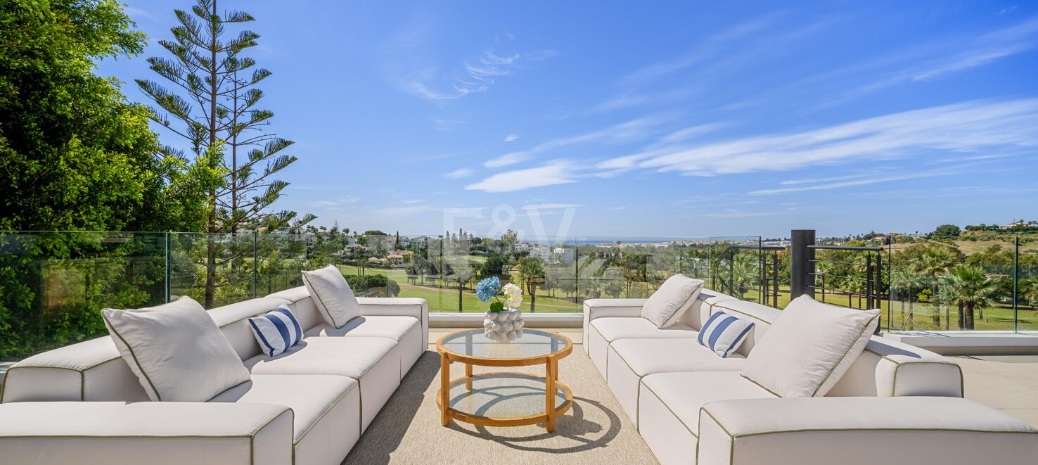 Spectacular Frontline Golf Mansion with Panoramic Sea Views