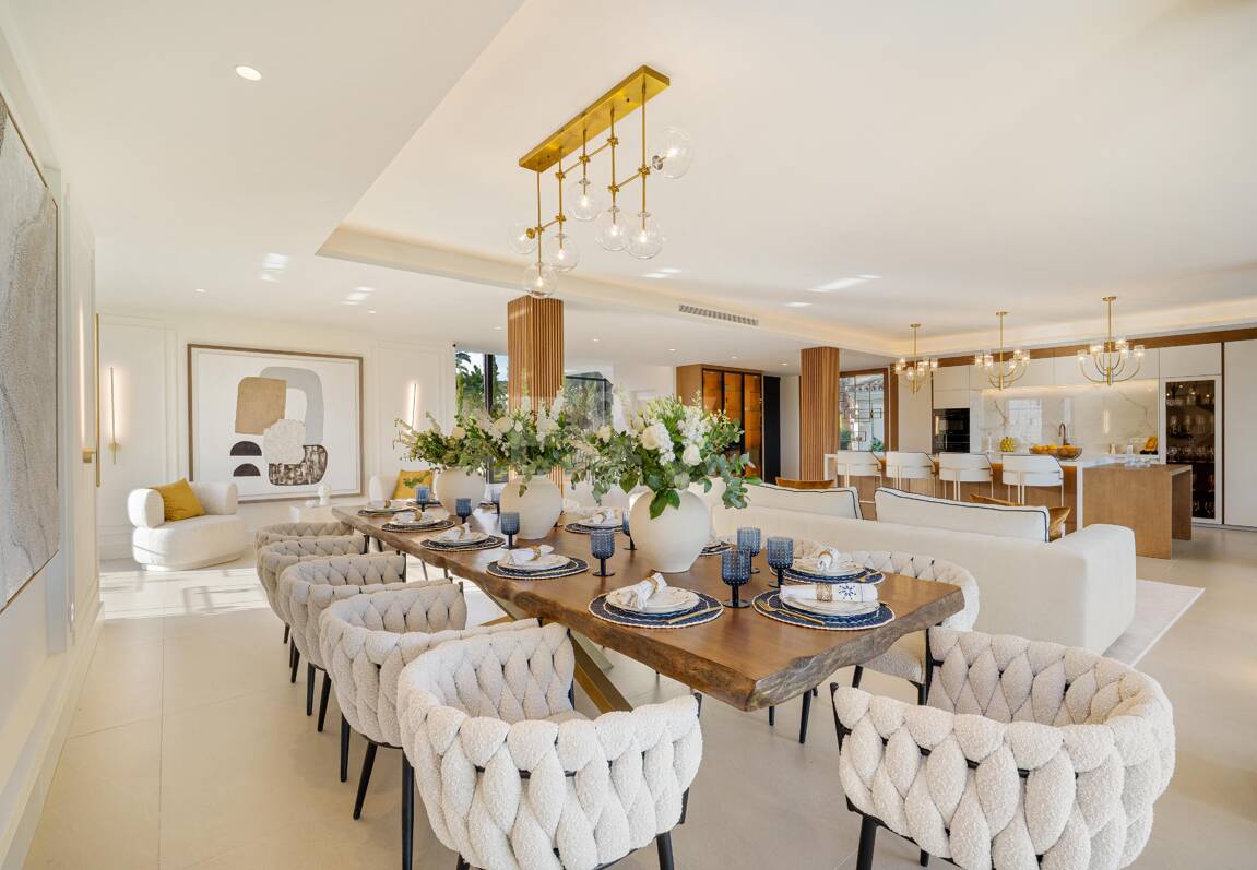 Espectacular Villa en 1ª línea de Golf con vistas panorámicas al mar