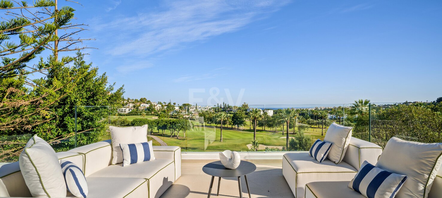 Spectacular Frontline Golf Mansion with Panoramic Sea Views