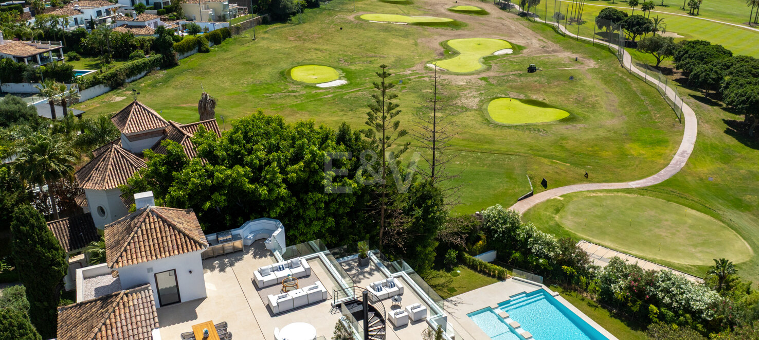 Spectacular Frontline Golf Mansion with Panoramic Sea Views