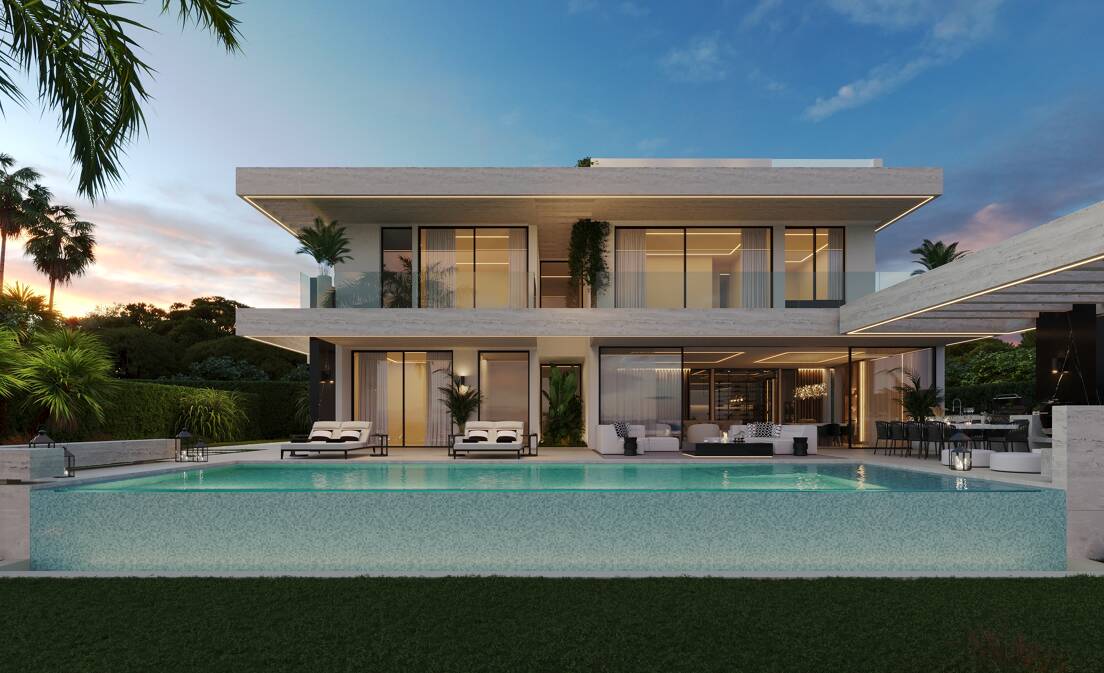 Exceptional Contemporary Villa Within Walking Distance to the Beach