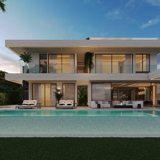 Exceptional Contemporary Villa Within Walking Distance to the Beach