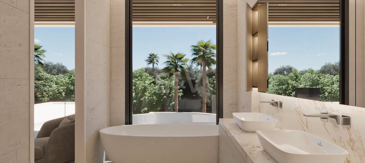 Exceptional Contemporary Villa Within Walking Distance to the Beach