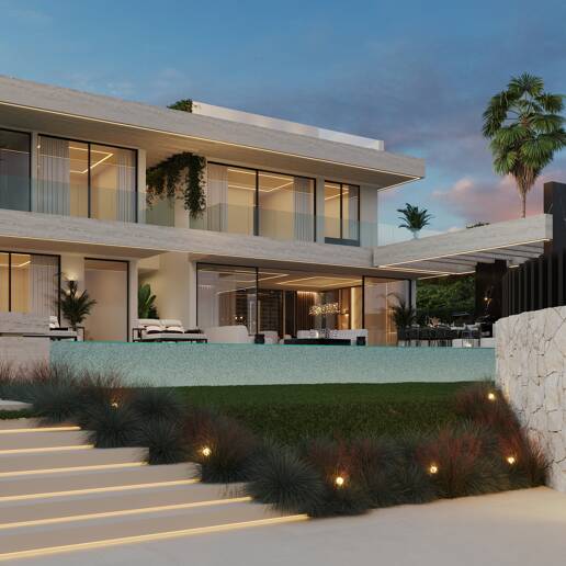 Exceptional Contemporary Villa Within Walking Distance to the Beach