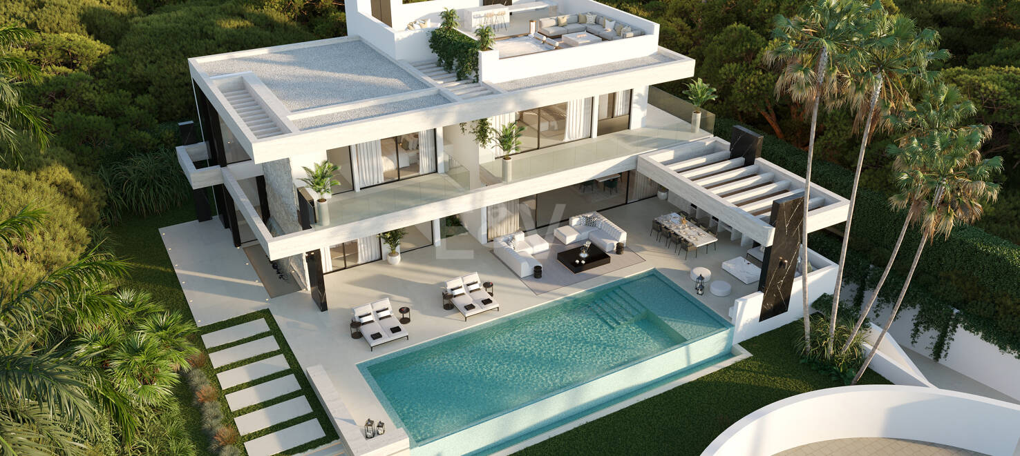 Exceptional Contemporary Villa Within Walking Distance to the Beach