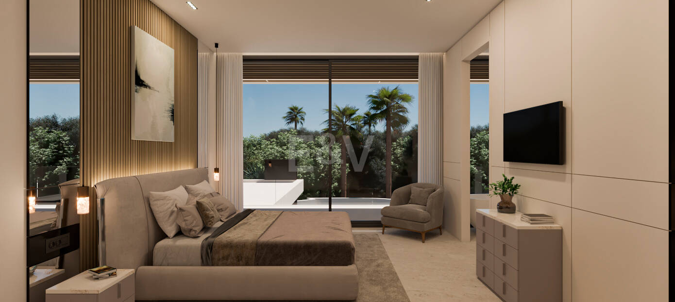 Exceptional Contemporary Villa Within Walking Distance to the Beach