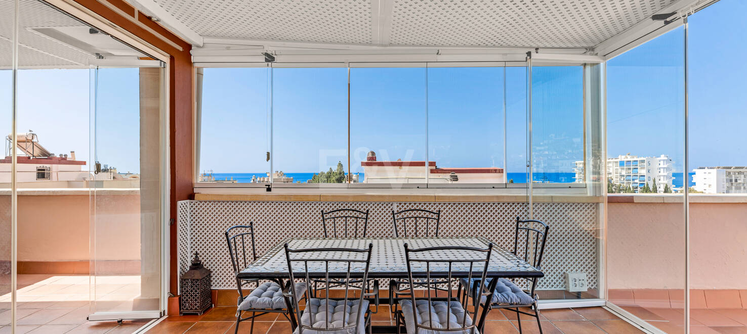 Marbella Beachside Top-Floor Apartment with Panoramic Views