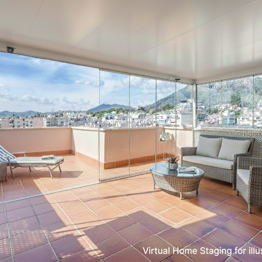 Marbella Beachside Top-Floor Appartement avec Panoramique Vues