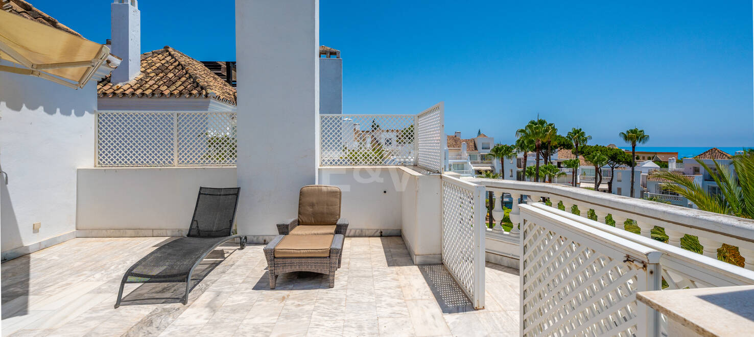 Duplex Penthouse with Sea View Terraces in White Pearl Beach