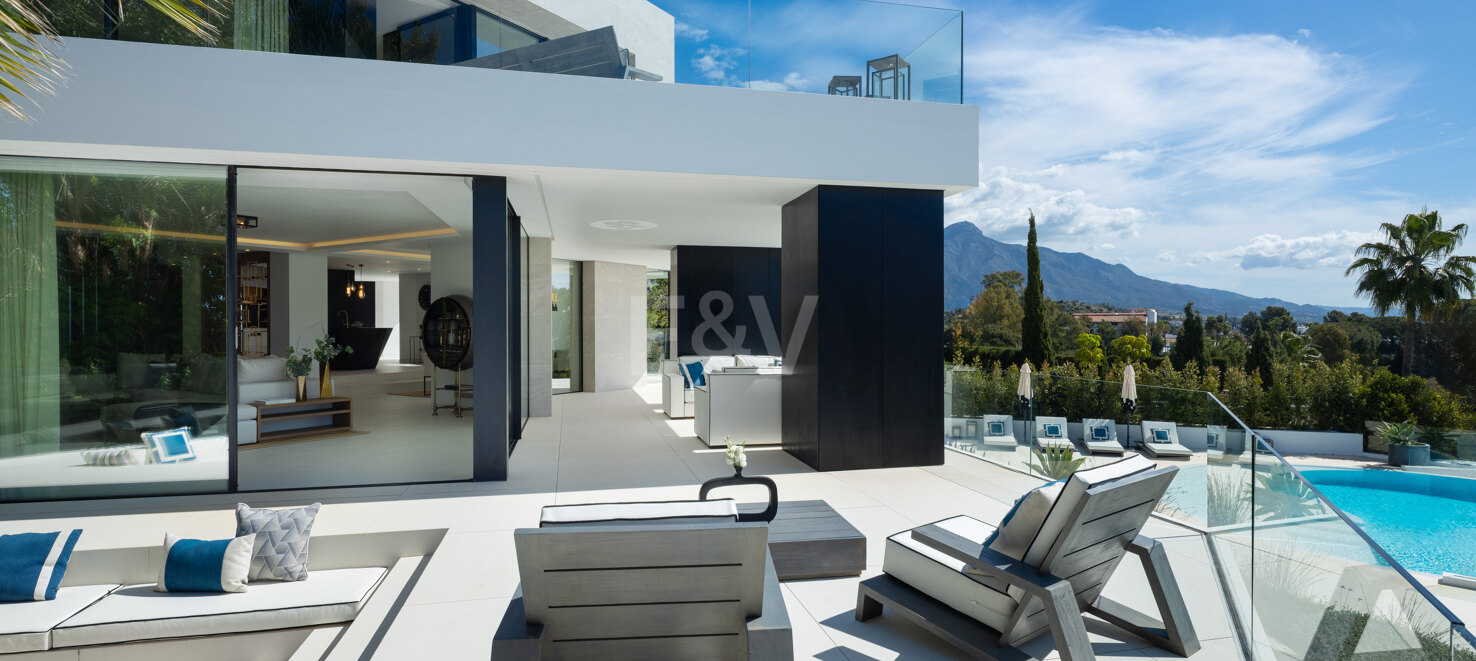 Villa contemporánea con vistas impresionantes en La Quinta