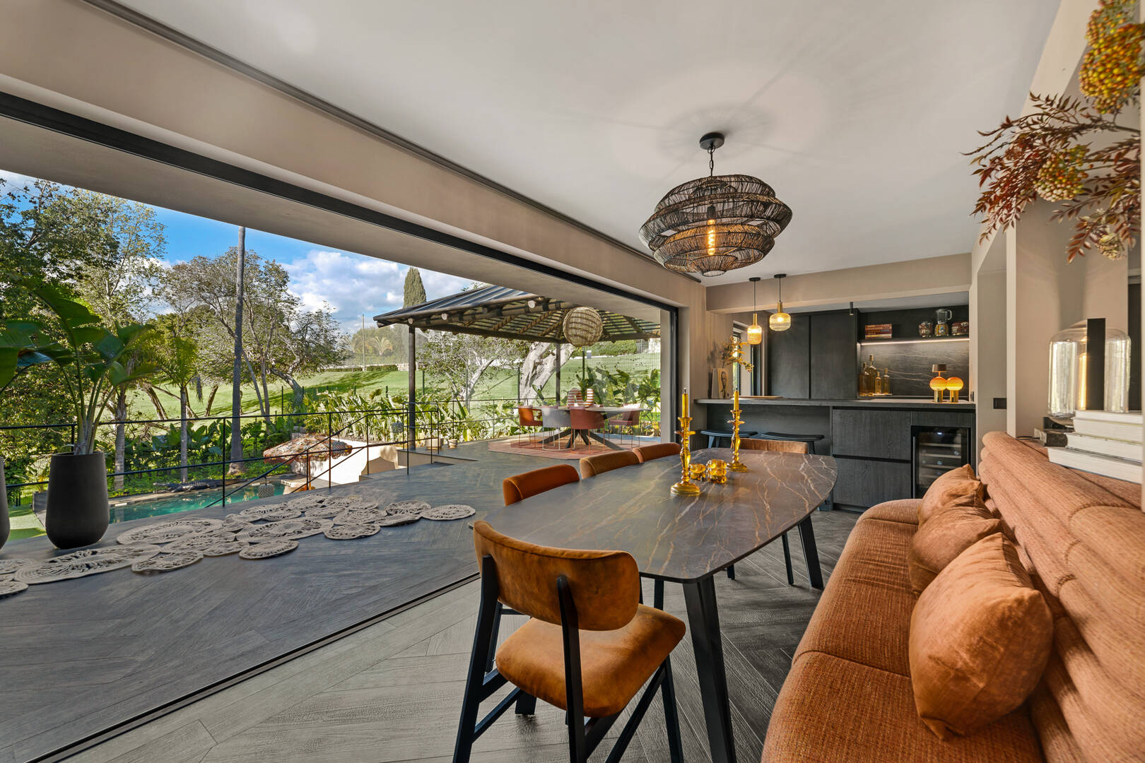 Gorgeous Balinese-Style Villa Surrounded by Golf Courses