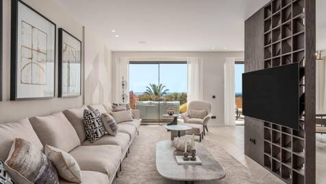 Superbe appartement de 4 chambres avec vue panoramique sur la mer à La Cerquilla, Nueva Andalucía