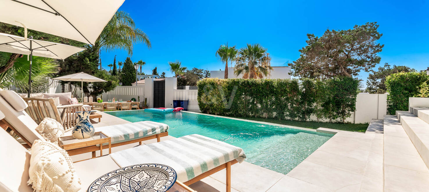 Modern Beachside Villa 150 m from the Sea with Exceptional Outdoor Living Spaces in Marbesa