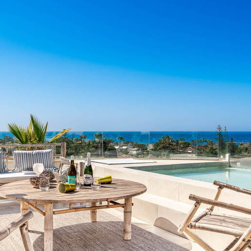 Modern Beachside Villa 150 m from the Sea with Exceptional Outdoor Living Spaces in Marbesa