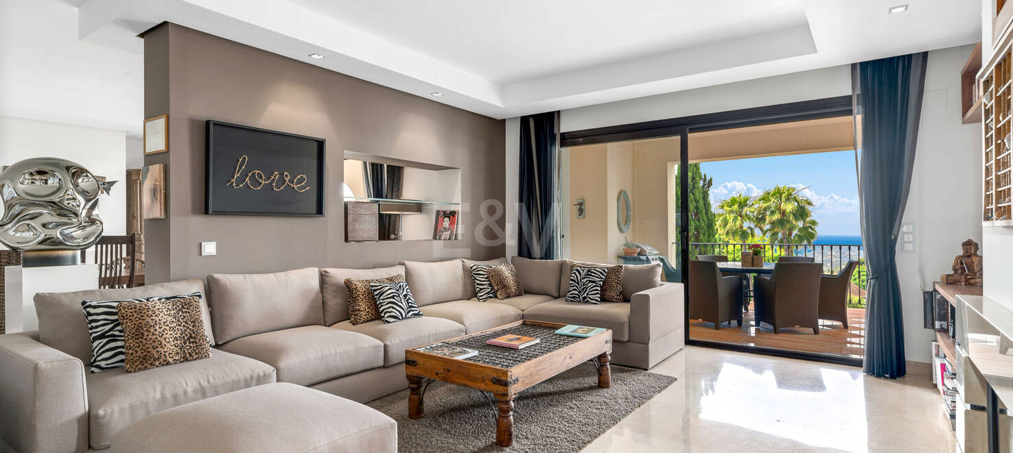 Appartement de luxe spacieux avec vue sur la mer