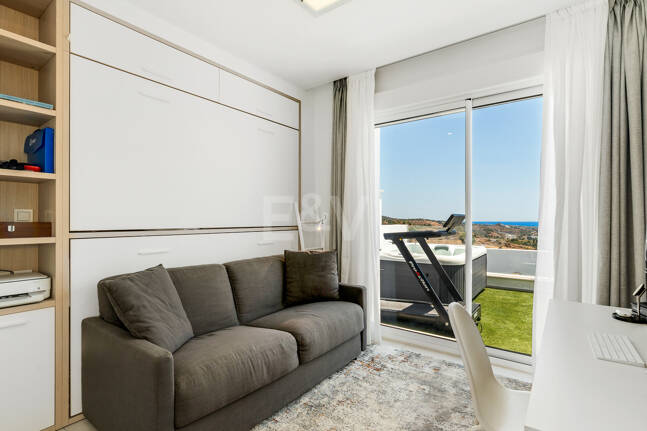 Elegant Duplex Penthouse with Beautiful Sea Views in Sought-After Gated Community