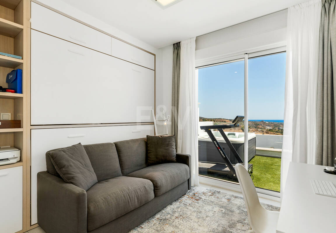 Elegant Duplex Penthouse with Beautiful Sea Views in Sought-After Gated Community