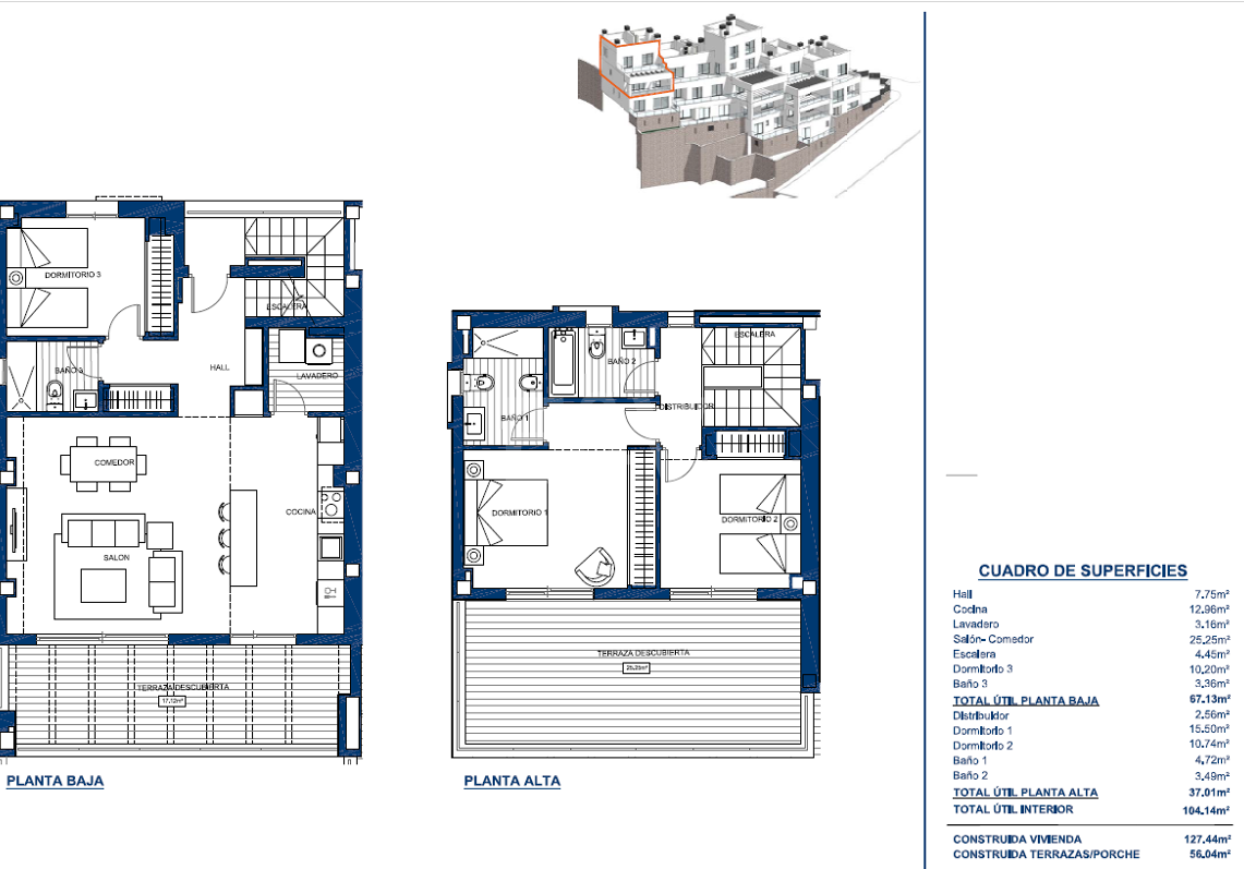 Elegantes Duplex-Penthouse mit wunderschönem Meerblick in begehrter Wohnanlage