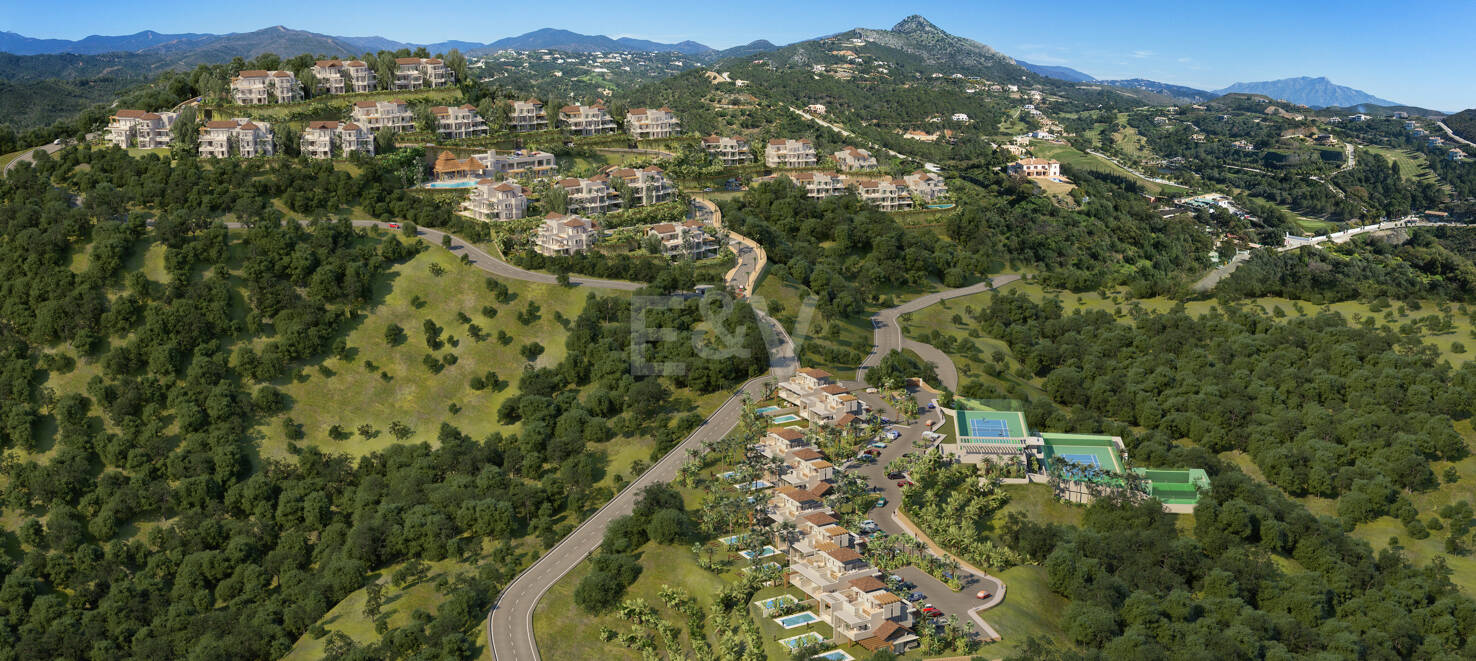 Villas, apartamentos y áticos en una comunidad con instalaciones de vanguardia a 10 min. de Puerto Banús