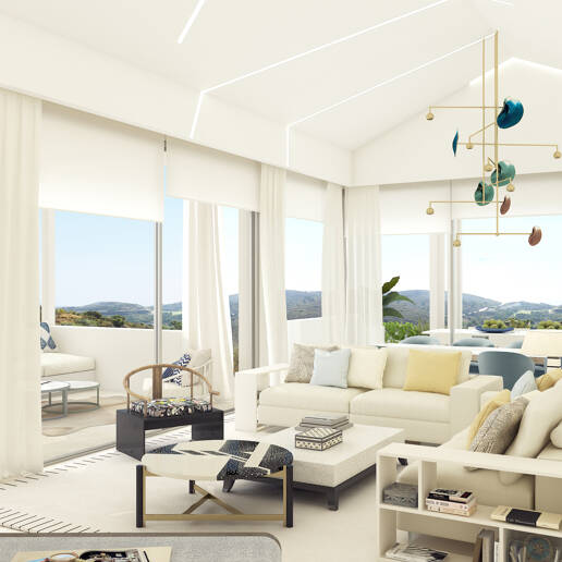 Villas, apartamentos y áticos en una comunidad con instalaciones de vanguardia a 10 min. de Puerto Banús