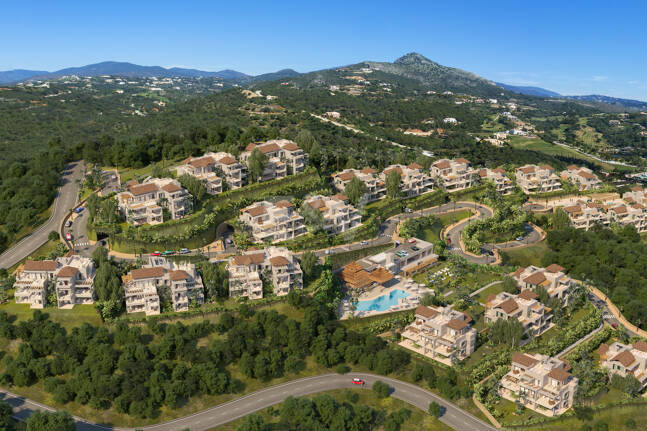 Marbella Club Hills, Villas, apartments and penthouses in a secure gated community with state of the art facilities 10 minutes' drive to Puerto Banús