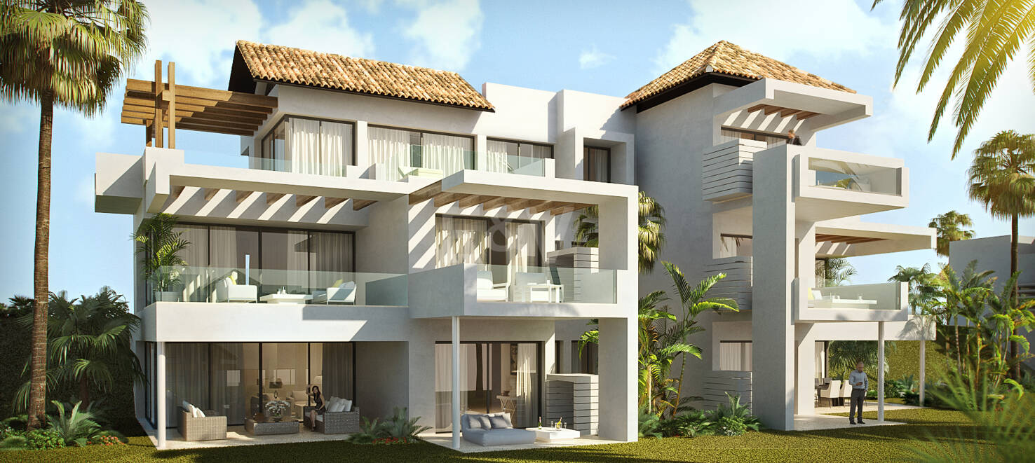 Villas, apartamentos y áticos en una comunidad con instalaciones de vanguardia a 10 min. de Puerto Banús