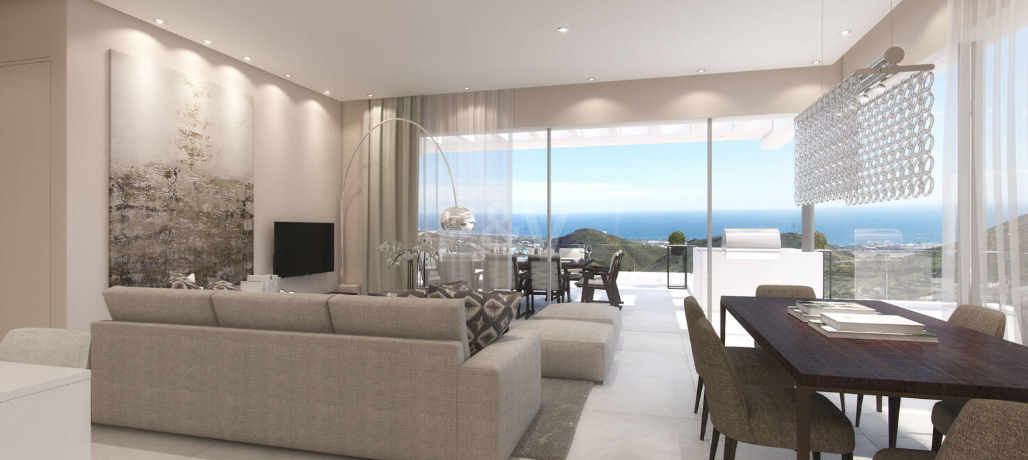 Unique resort with panoramic views and on-site leisure facilities minutes away from Marbella