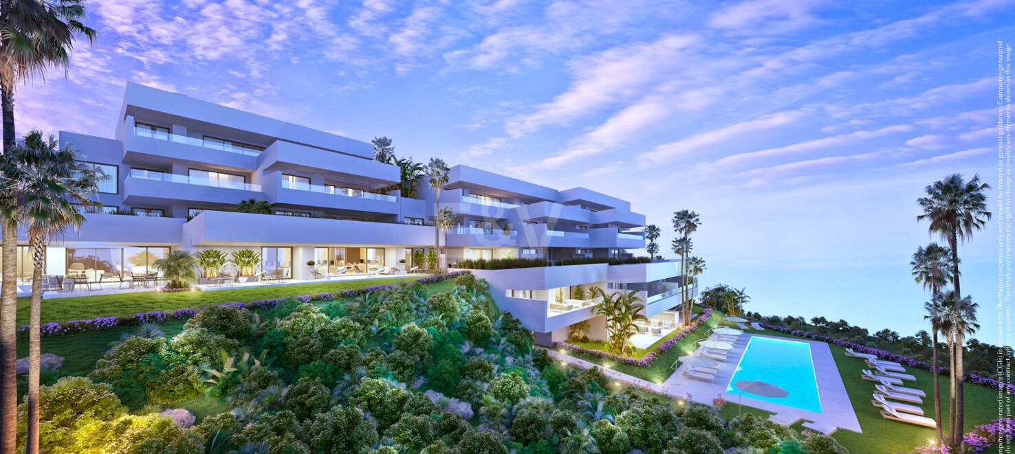 Unique resort with panoramic views and on-site leisure facilities minutes away from Marbella