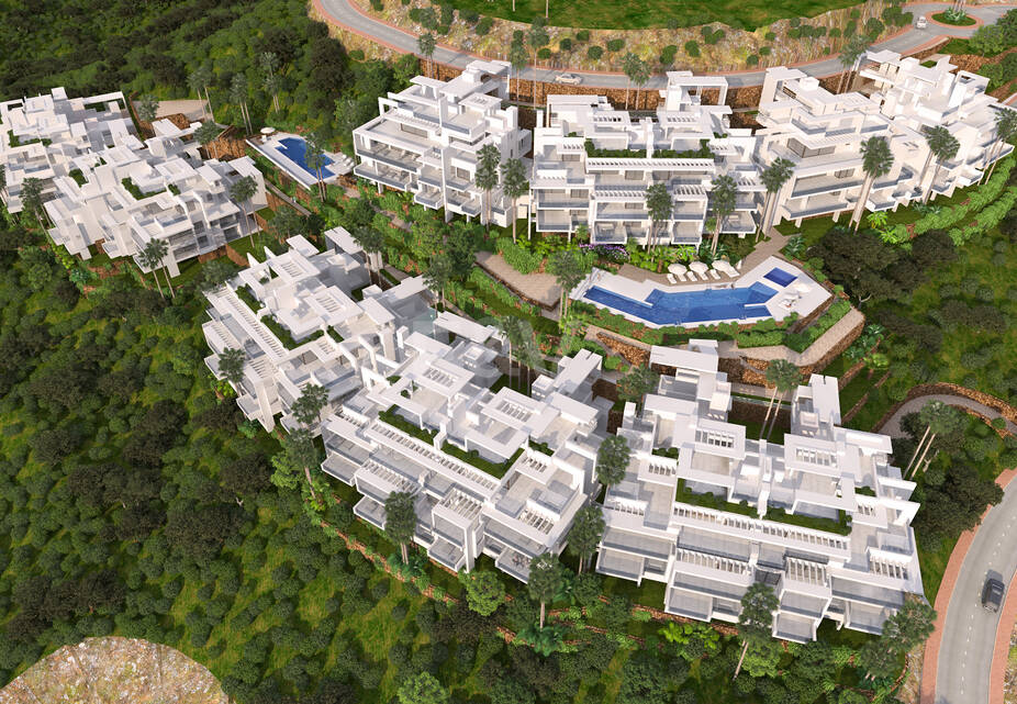 Palo Alto Marbella, Unikalny kurort z panoramicznym widokiem i na miejscu obiektów rekreacyjnych kilka minut od Marbella