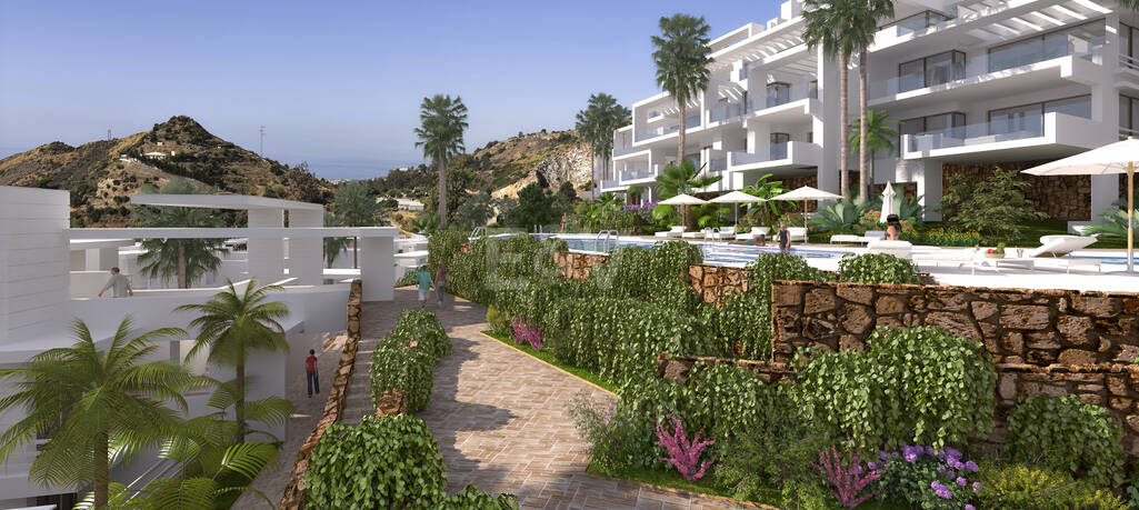 Unique resort with panoramic views and on-site leisure facilities minutes away from Marbella