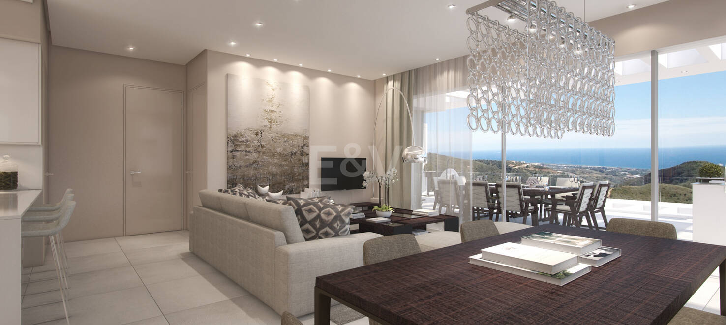 Unique resort with panoramic views and on-site leisure facilities minutes away from Marbella