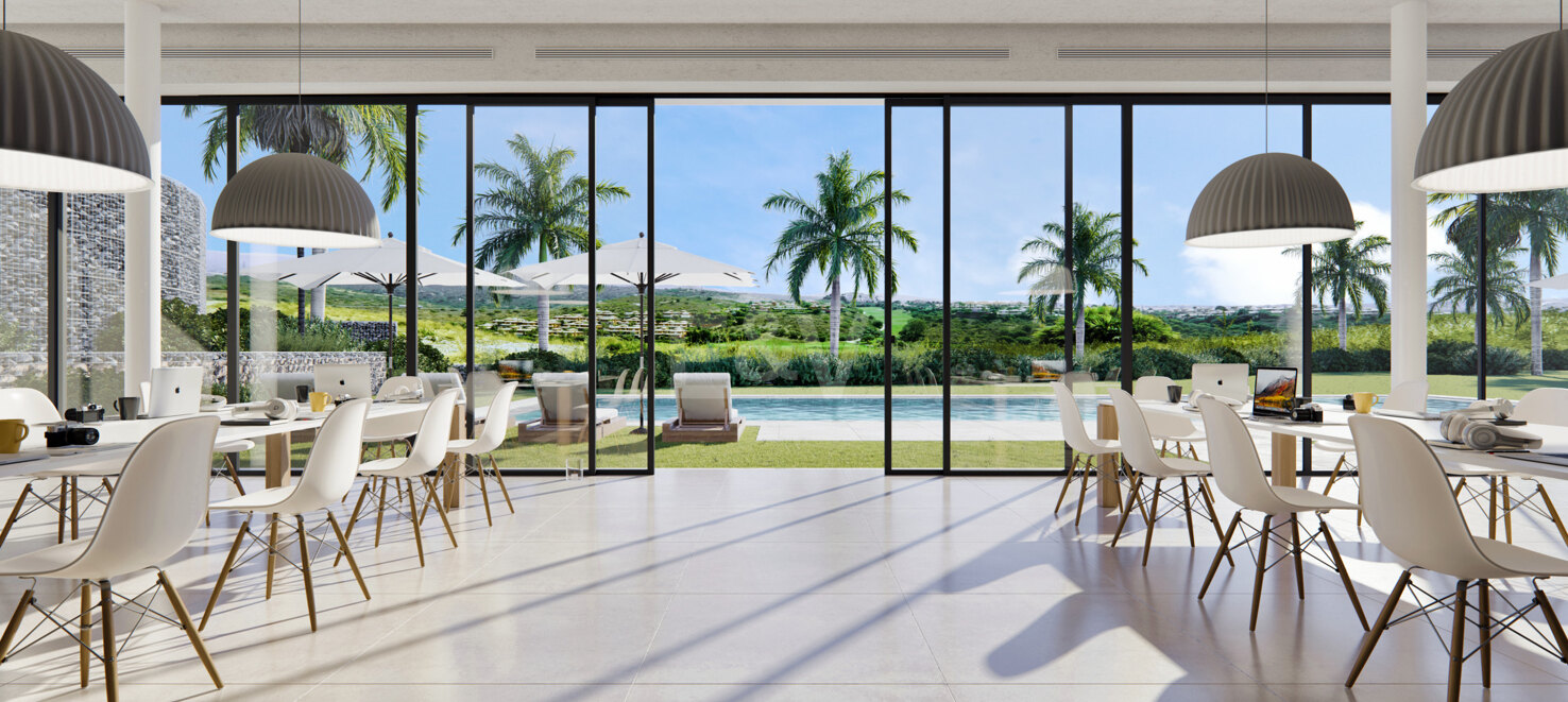 Precioso nuevo resort de apartamentos, villas adosadas y dos villas independientes en Santa Clara Golf