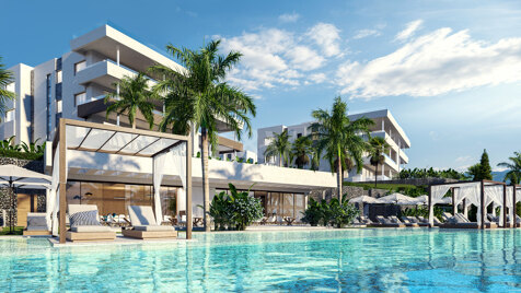 Beautiful new resort of apartments, semi-detached villas and two independent villas in Santa Clara Golf