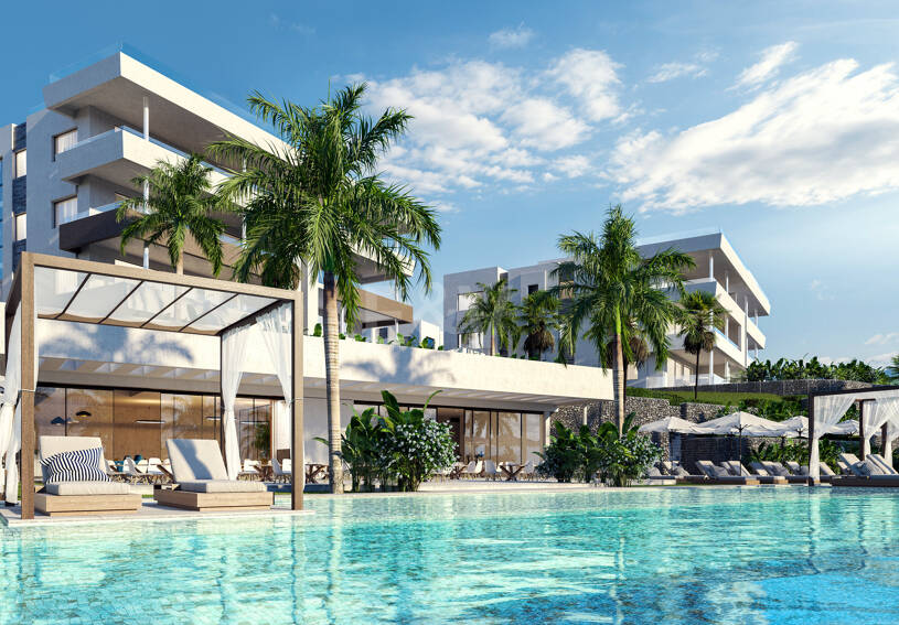 Soul Marbella Sunset, Vacker ny utväg av lägenheter, halvt fristående villor och två oberoende villor i Santa Clara Golf