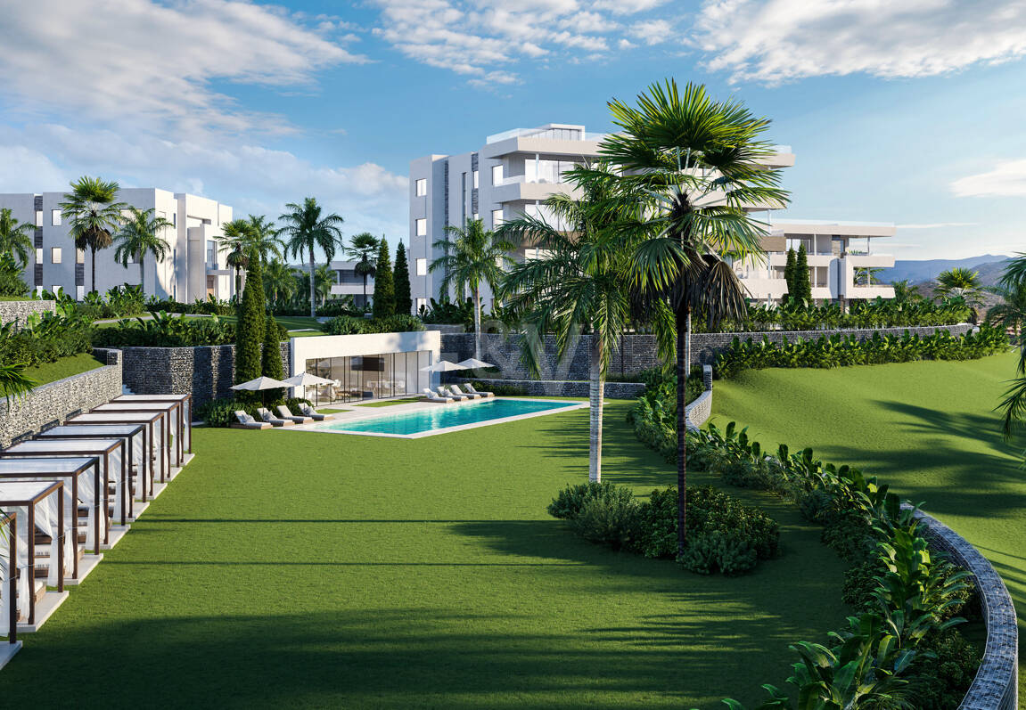 Soul Marbella Sunset, Vacker ny utväg av lägenheter, halvt fristående villor och två oberoende villor i Santa Clara Golf