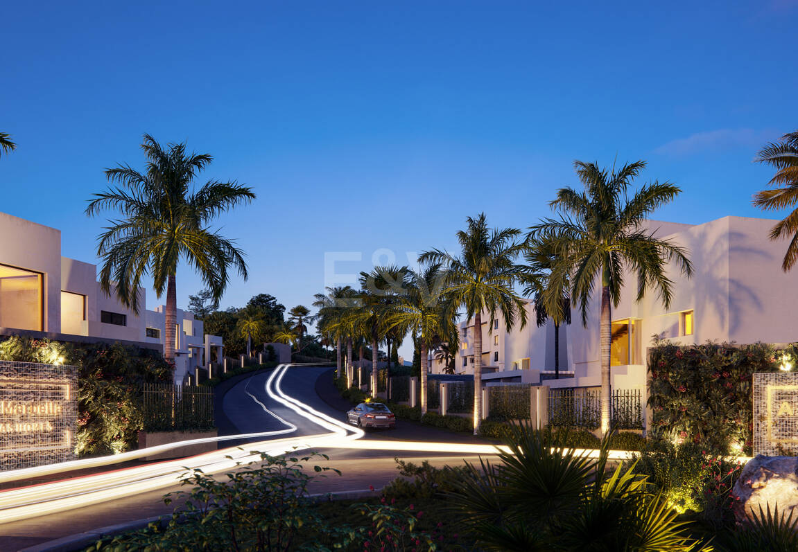 Soul Marbella Sunset, Vacker ny utväg av lägenheter, halvt fristående villor och två oberoende villor i Santa Clara Golf