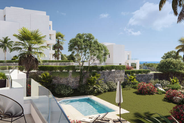 Soul Marbella Sunset, Vacker ny utväg av lägenheter, halvt fristående villor och två oberoende villor i Santa Clara Golf