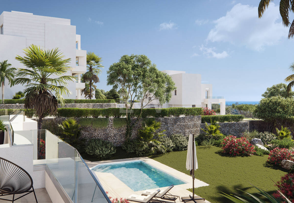 Soul Marbella Sunset, Vacker ny utväg av lägenheter, halvt fristående villor och två oberoende villor i Santa Clara Golf