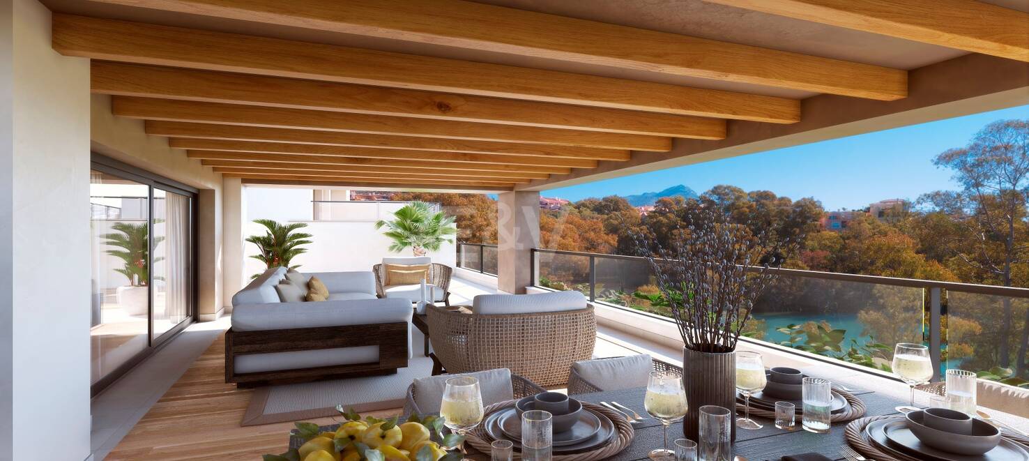 Neue Bauprojekt von 2-3 Zimmer-Wohnungen und Penthäusern im Golf Valley