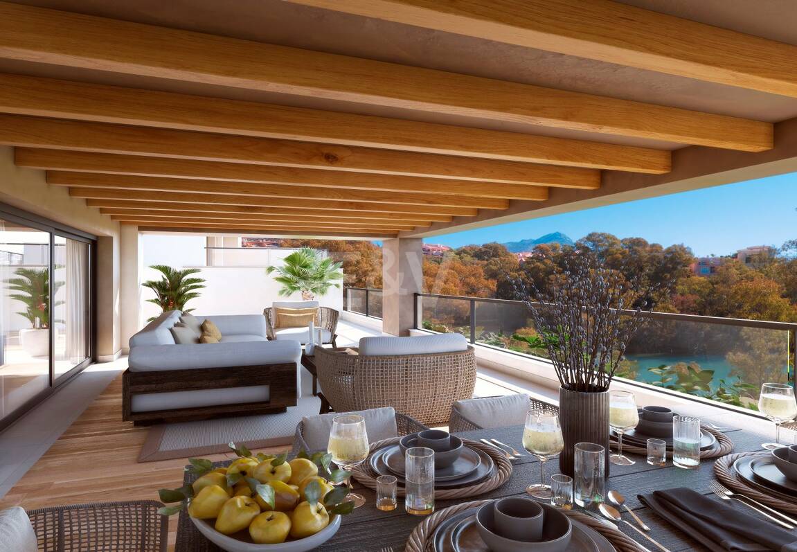 Marbella Lake II, Neue Bauprojekt von 2-3 Zimmer-Wohnungen und Penthäusern im Golf Valley