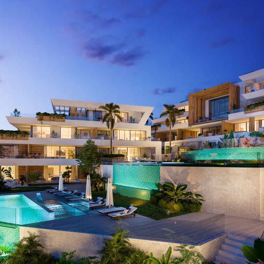 Luxury modern apartments with sea views in Cabopino