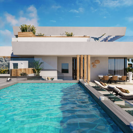 Luxury modern apartments with sea views in Cabopino