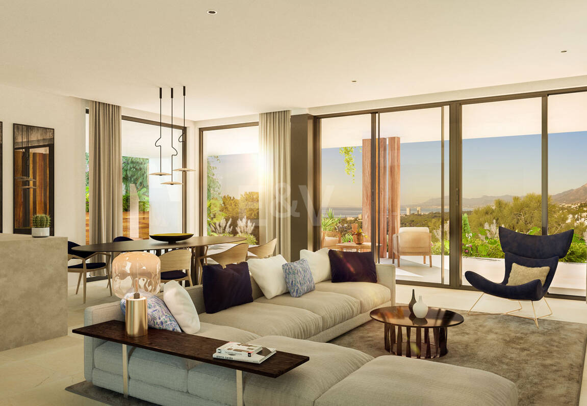 Marbella Sunset, Lyx moderna lägenheter med havsutsikt i Cabopino